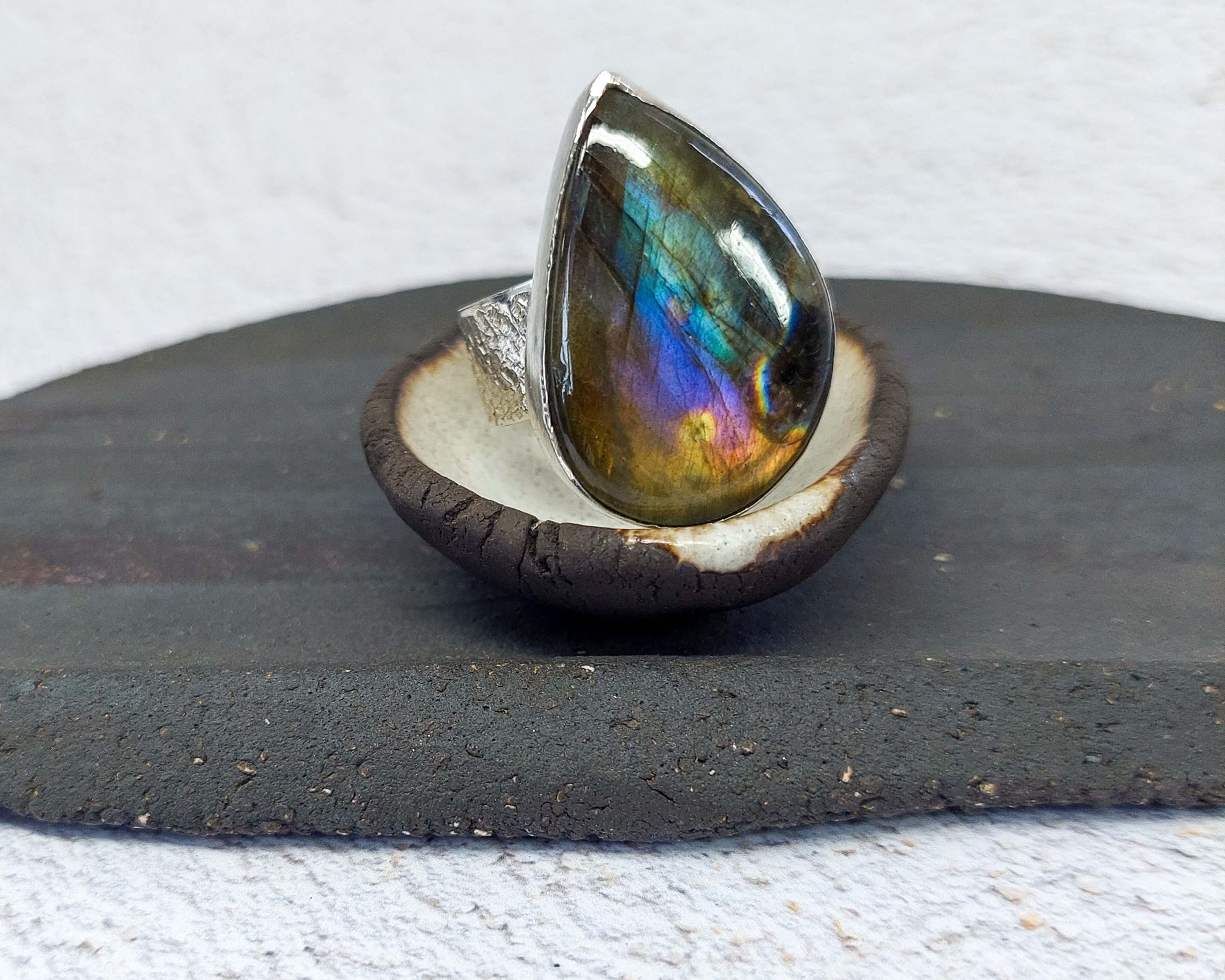 Labradorite & Silver Ring