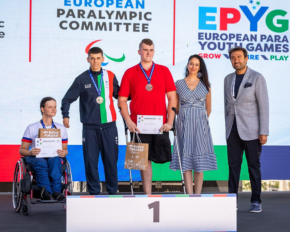 Gabriele Saccoman on victory podium