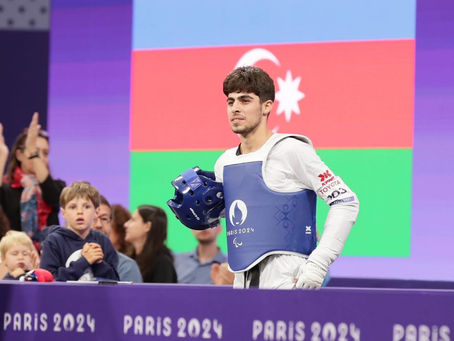 Sabir Zeynalov competing at Paris 2024 Paralympic Games