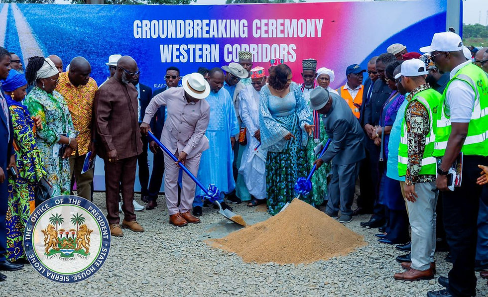 Presiden Bio Joins President Joseph Nyuma Boakai Sr. of Liberia to Launch 255km Road Project, Advancing Regional Integration in West Africa.