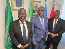 NaCSA Commissioner Pays Courtesy Call To Ambassador Gberie.