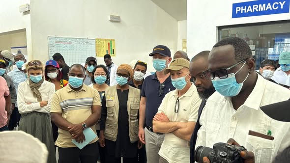 World Bank Executives Tour Sierra Leone Hospital Cutting Maternal Deaths.