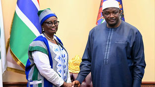 Sierra Leone’s High Commissioner to The Gambia, H.E. Martha Kanagbo,  presented her  Letters of Credence to His Excellency Adama Barrow, President of the  Republic of The Gambia.