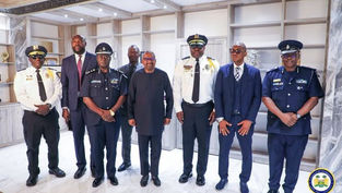 VP Jalloh Receives Liberia’s Inspector General of Police.