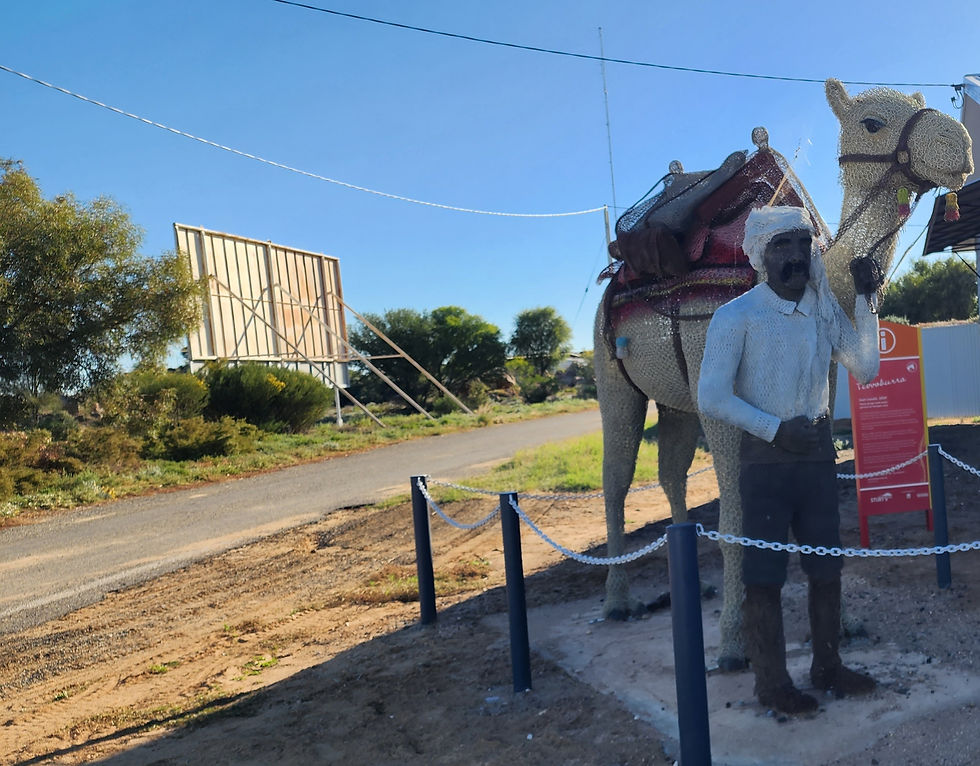 STATUE OF AFGHAN AND CAMEL