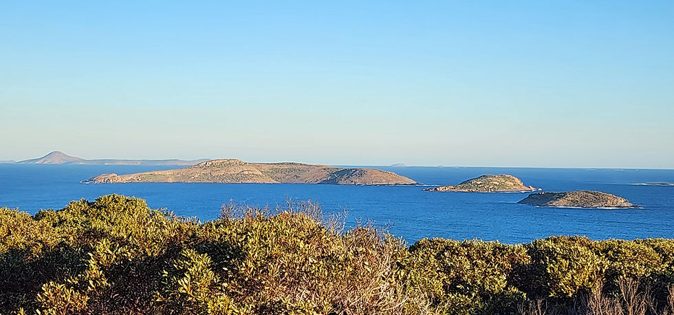distant islands offshore