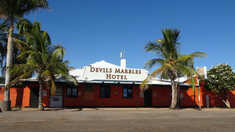 AT THE MERCY OF DEVIL'S MARBLES NORTHERN TERRITORY