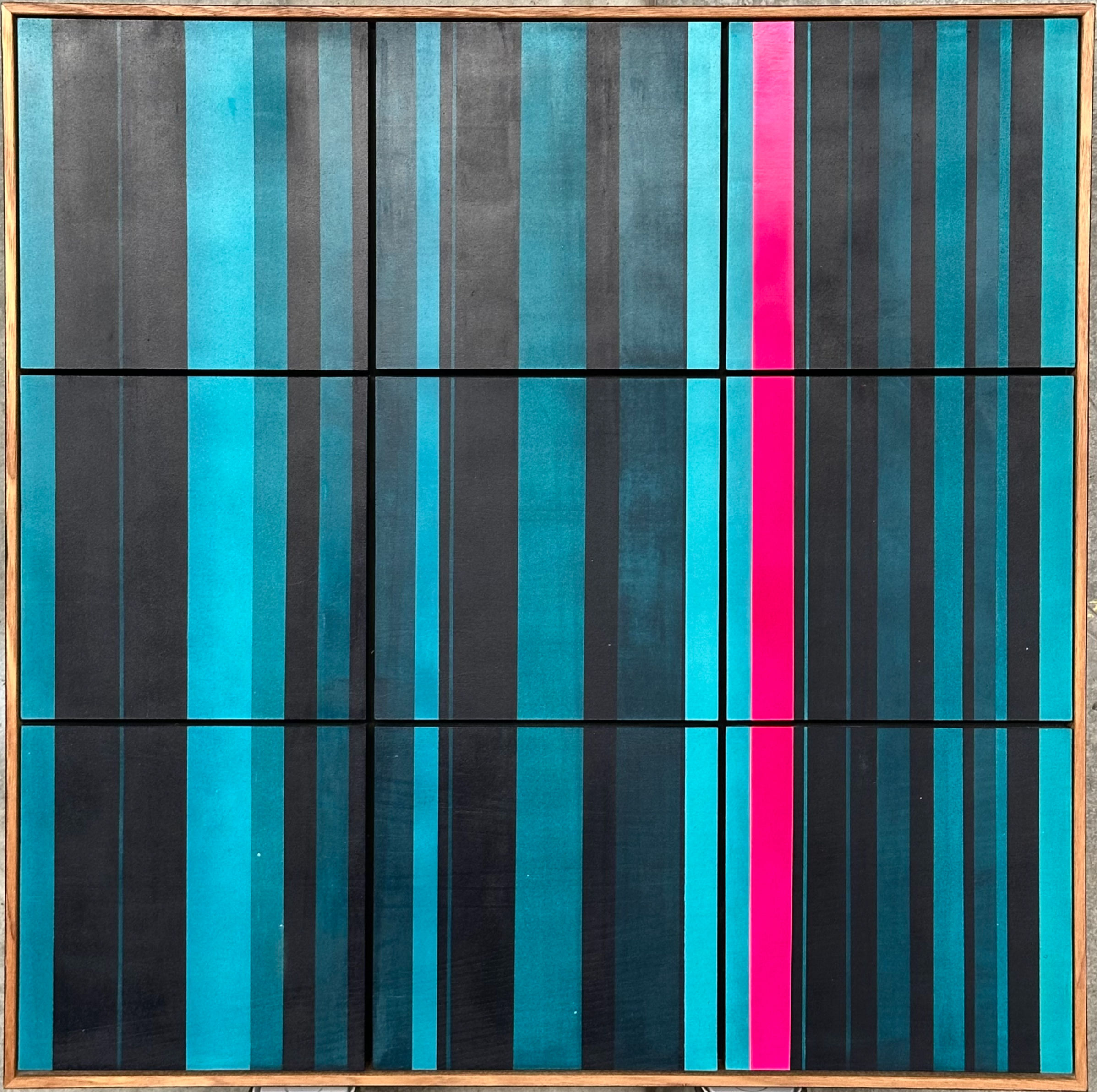 Peppermint with Strawberry, 2024, 80 x 80 cm