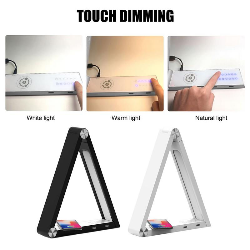 Thumbnail: LED Wireless Charging Desk Lamp - Triangle Eye Care Design