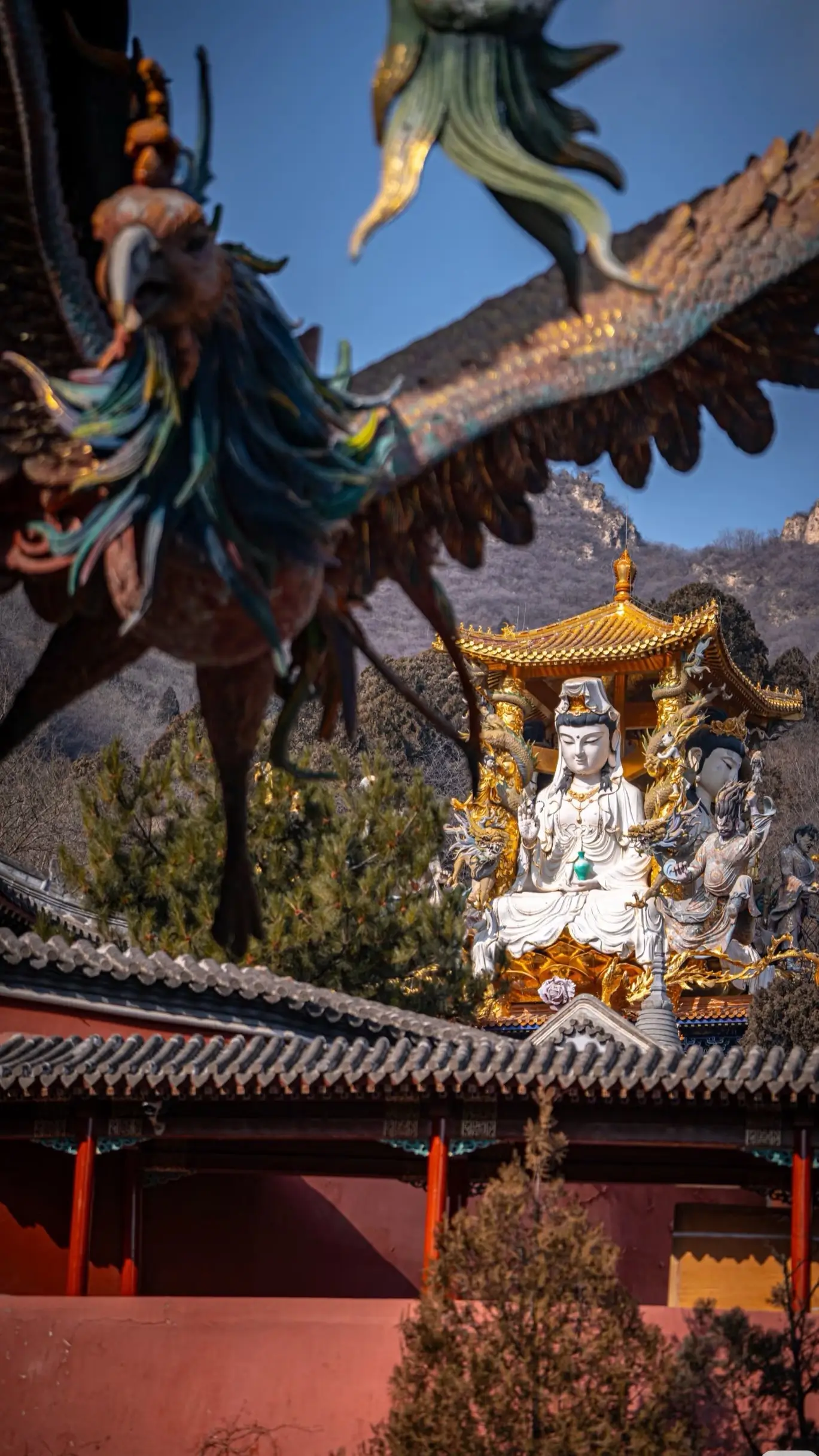 四面菩萨 (Four-Faced Bodhisattvas) at Baipu Temple