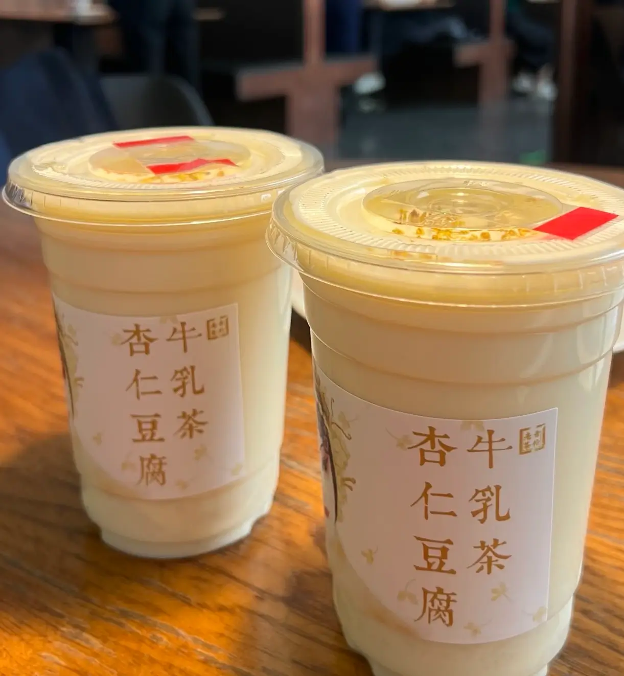 Almnd tofu milk at PKX