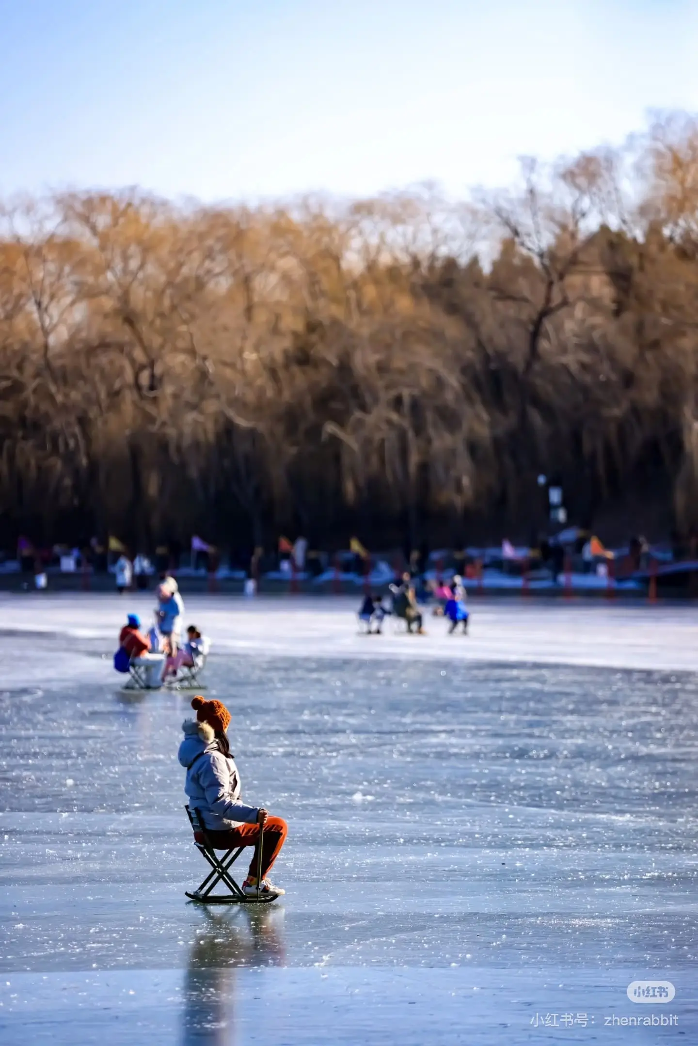 Ice rink in Yuanmingyuan park
