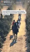 nsgram verified review of Bite Escape Beijing horseback riding tour, praising scenic trails, professional guidance, and memorable riding experience near Beijing.