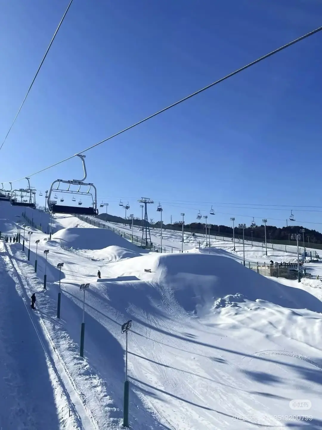 The slopes in Beijing Nanshan ski resort