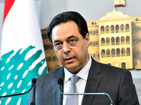 Lebanon's PM Hassan Diab announces the resignation of his government.