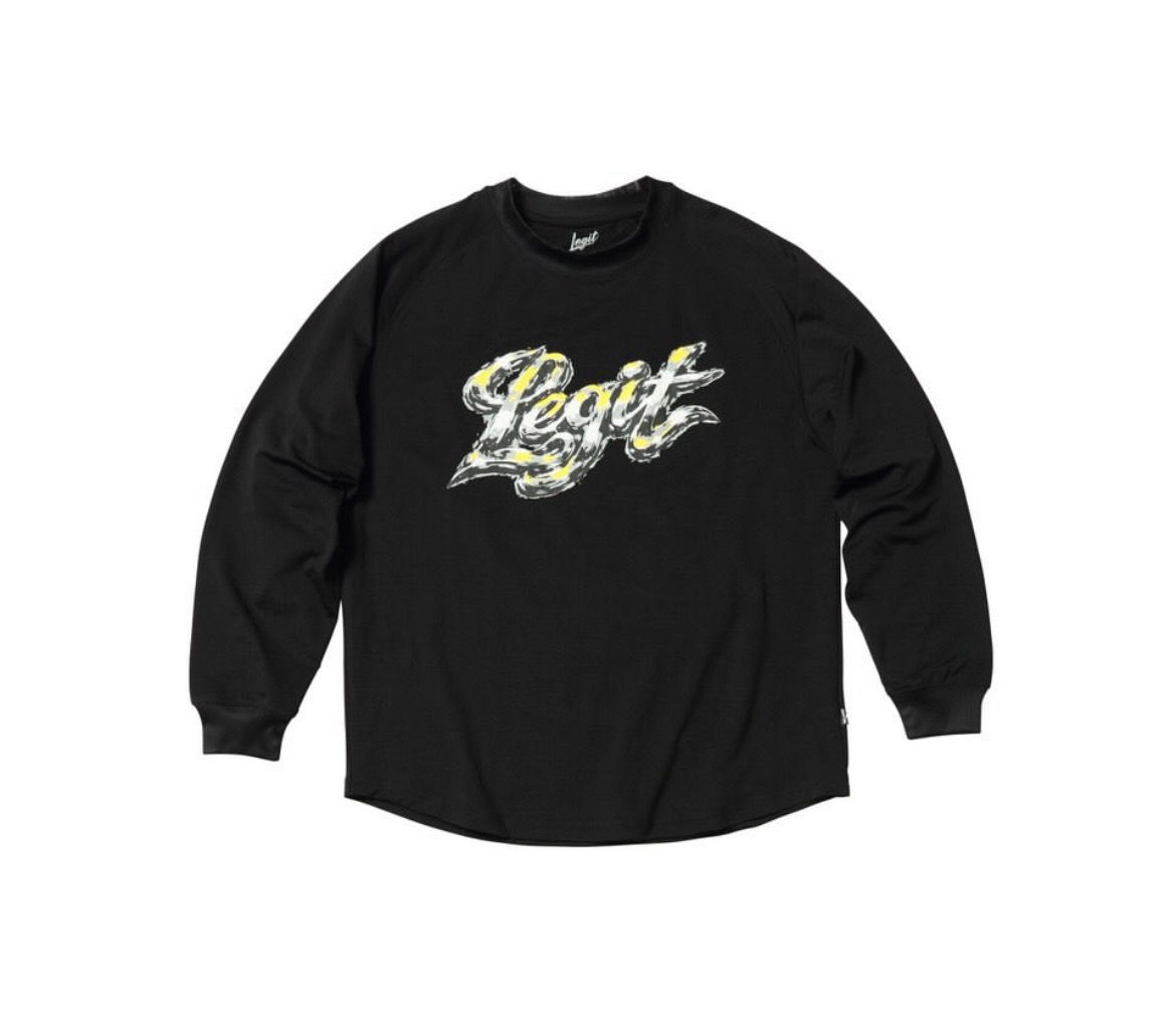 LEGIT ロングスリーブシャツ MILLENNIUM L/S TEE BLACK