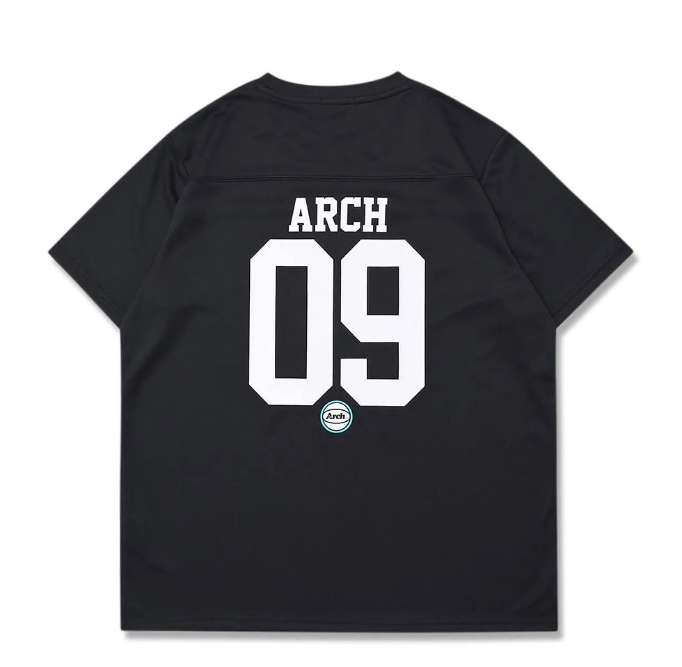 サムネイル： ARCH football tee T125-129 BLACK