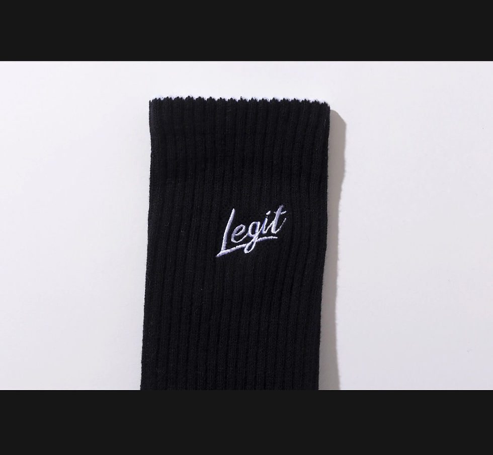 サムネイル： LEGIT BRUSH UP SOCKS (ブラック)