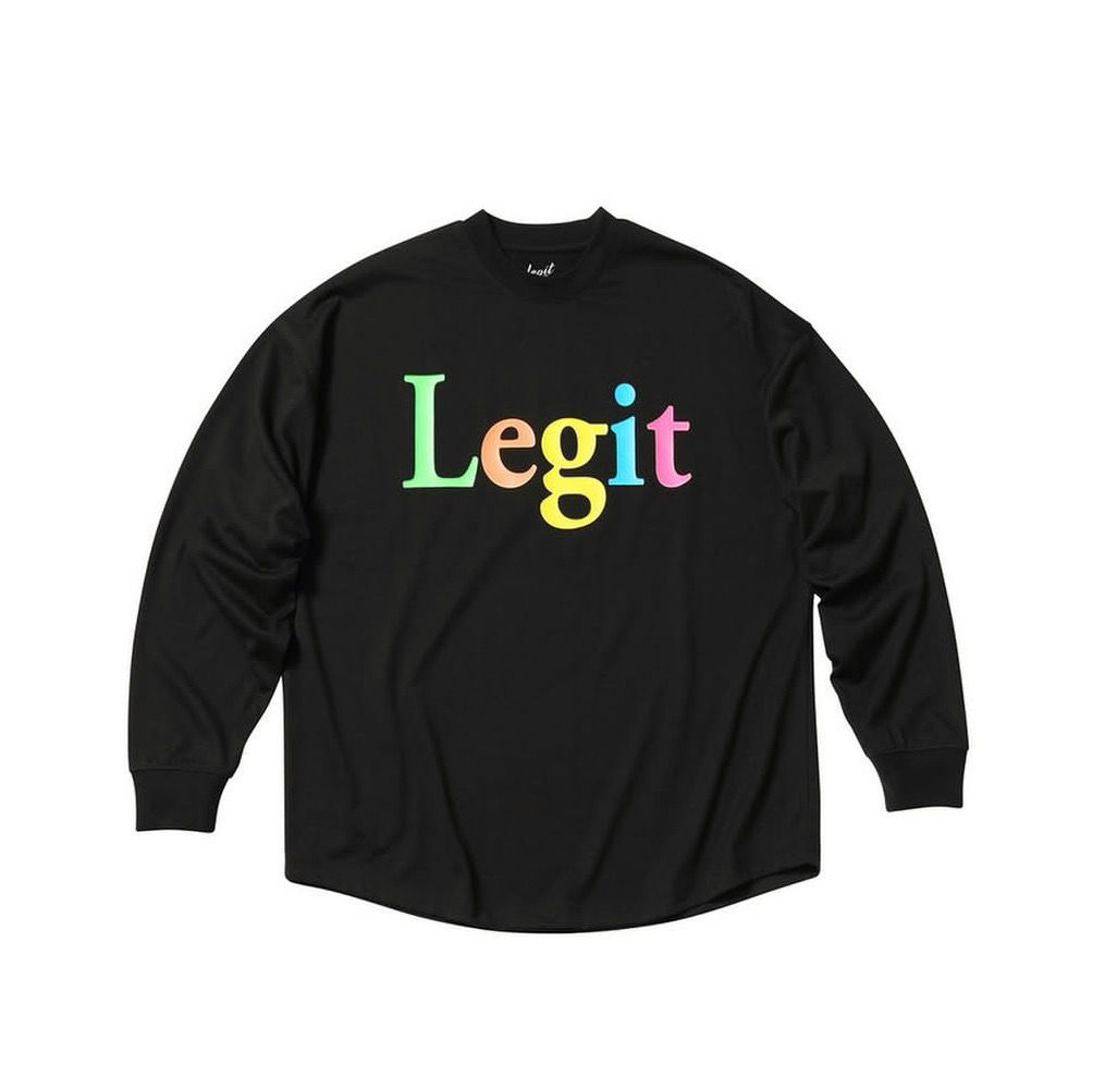 LEGIT ロングスリーブシャツ 2605-1007 FORBIDDEN L/S TEE BLACK