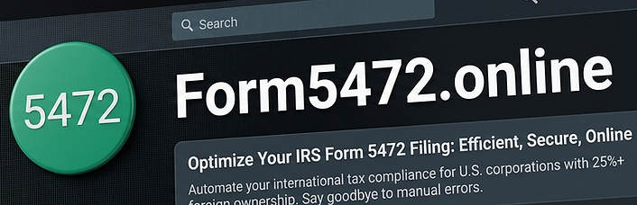 Form5472 Dashboard
