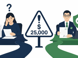 Illustration comparing DIY Form 5472 filing by a foreign LLC owner versus CPA-prepared filing, with a $25,000 IRS penalty warning between the two options — representing the risk of filing Form 5472 incorrectly or incompletely without professional guidance under IRC Section 6038A
