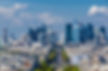 Skyline of business district of Paris, La Defense. Modern architecture.jpg
