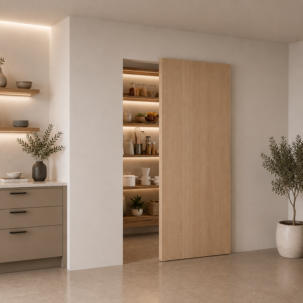 Thumbnail: Ghost Track Timber Laminate Sliding Door
