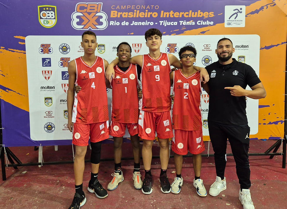 IFC/Paulistano conquista ouro duplo no CBI Sub-15 de Basquete 3x3 no Rio de Janeiro