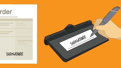 Capture digital signatures during Checkout