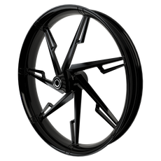 Creed custom motorcycle wheel in black
