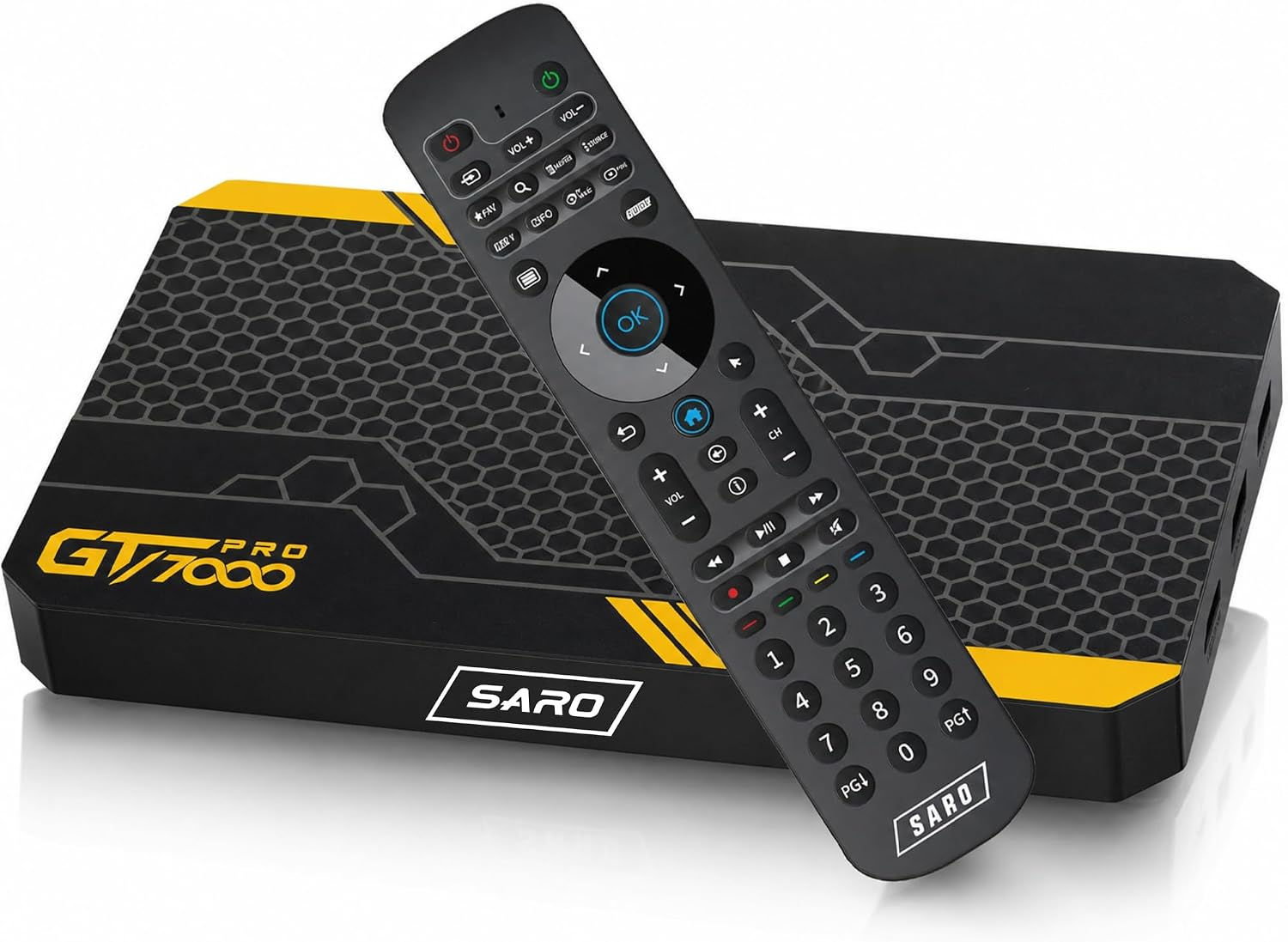 SARO GT7000 PRO 4K Ultra HD with Premium GT-Series BT-350 Remote