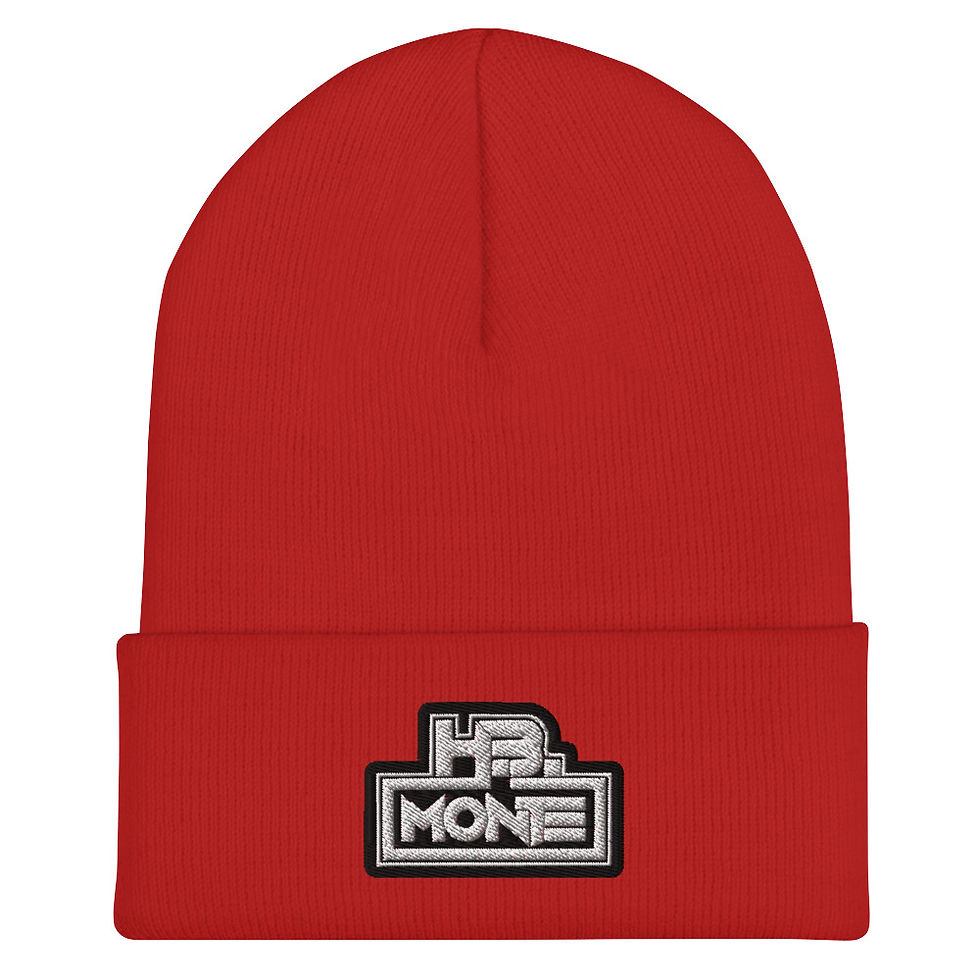 Thumbnail: H.B. MONTE White Logo Beanie (Unisex)