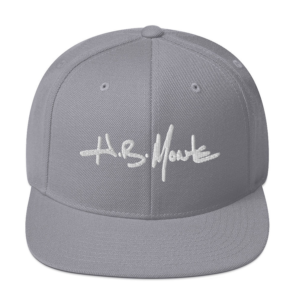 Thumbnail: White Signature Snapback Hat (H.B. MONTE Signature Series)