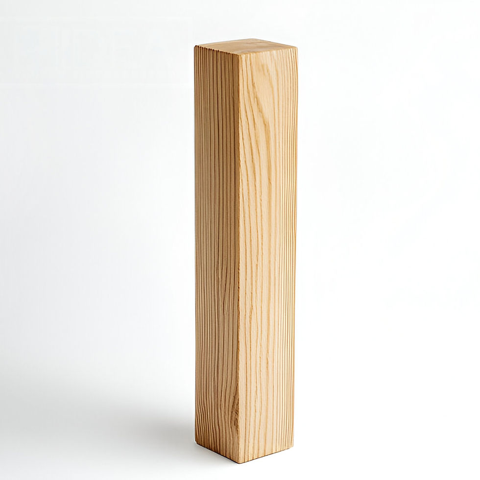 Jaseňový hranol z masívneho dreva 6×6 cm