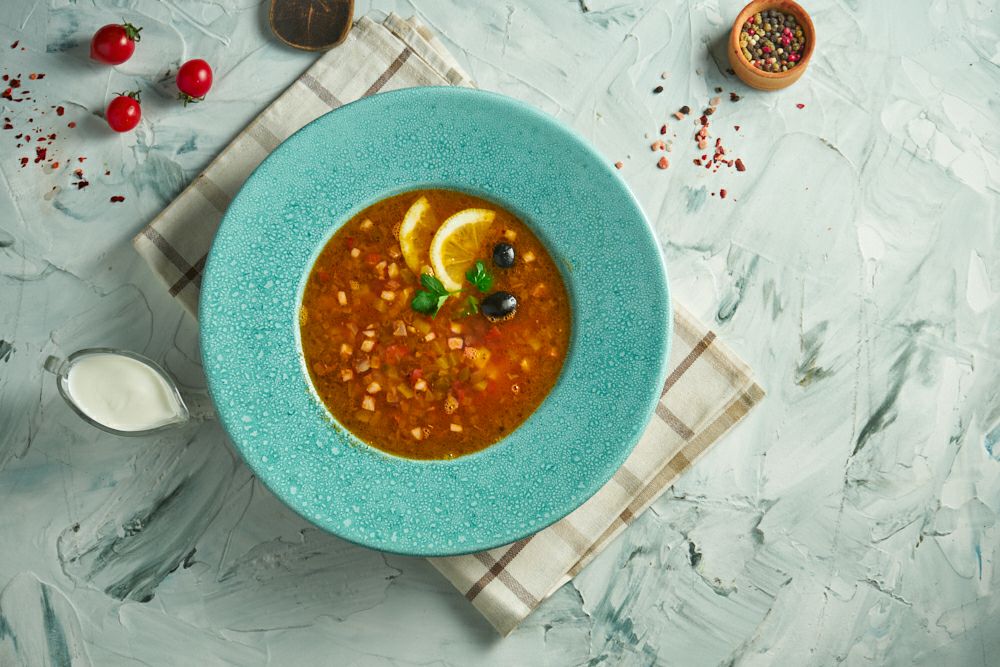 Arranged Food and Objects