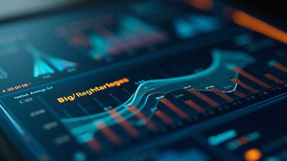 Close-up view of a digital dashboard showing AI readiness metrics