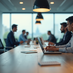 People working in office