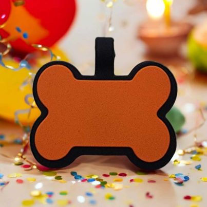 Silicone Dog Tags Orange - Customized