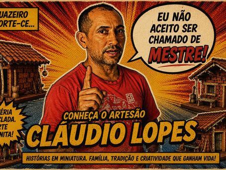 "Não aceito ser chamado de mestre". A arte de Cláudio Lopes