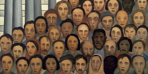 Quadro "Operários", de Tarsila do Amaral (1933)