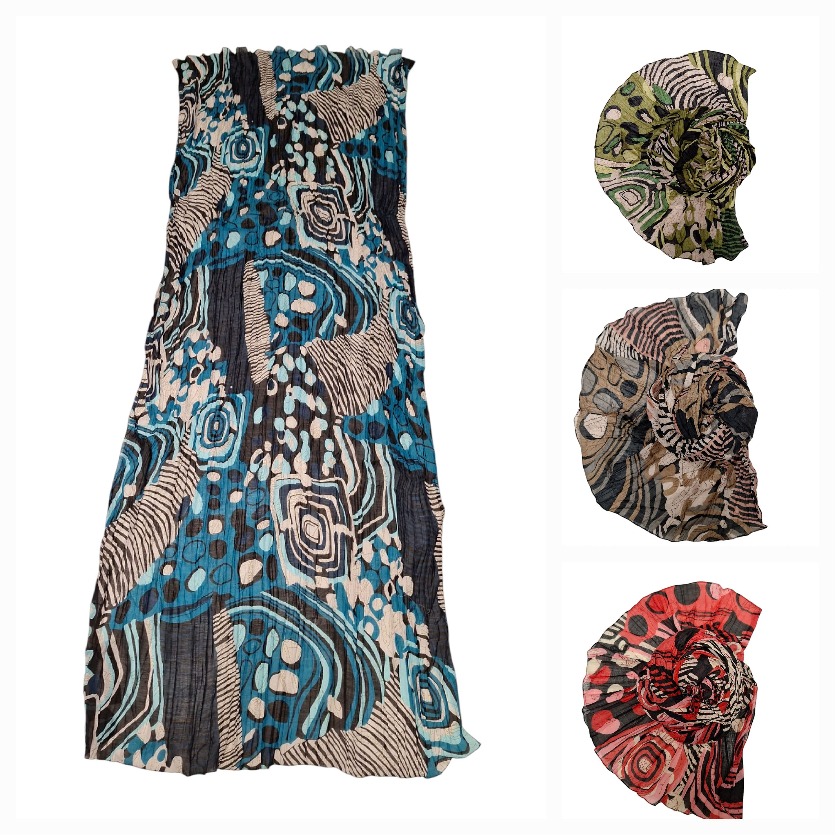 Schal Fantasie Crazy  in 4 Farben