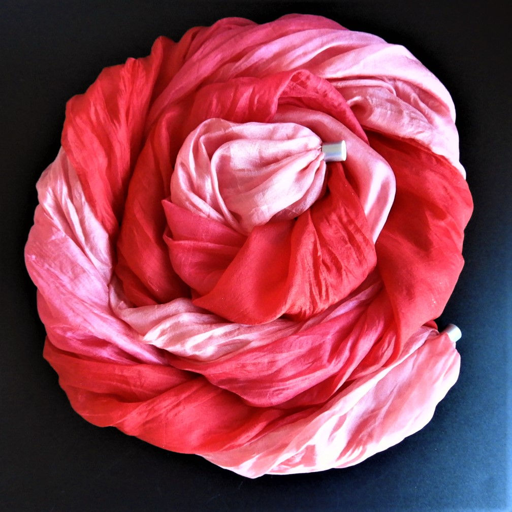 Seidenkette-Lang korall/lachs