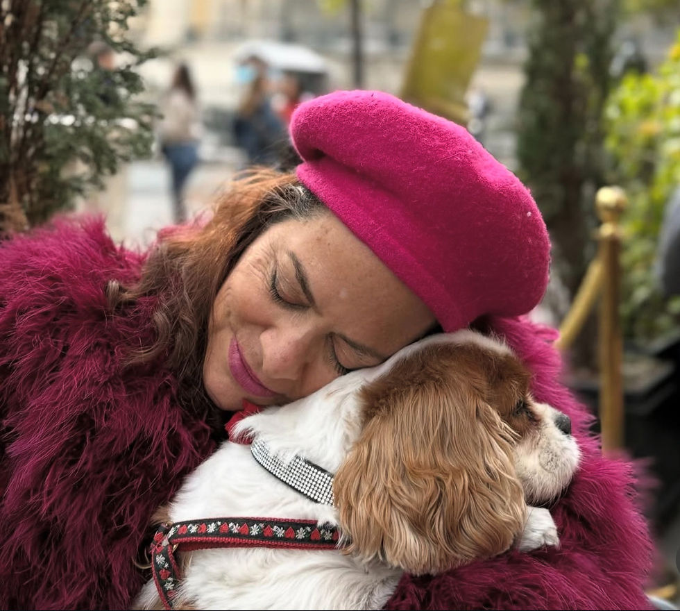 Melissa Levis with the one and only Jetson.