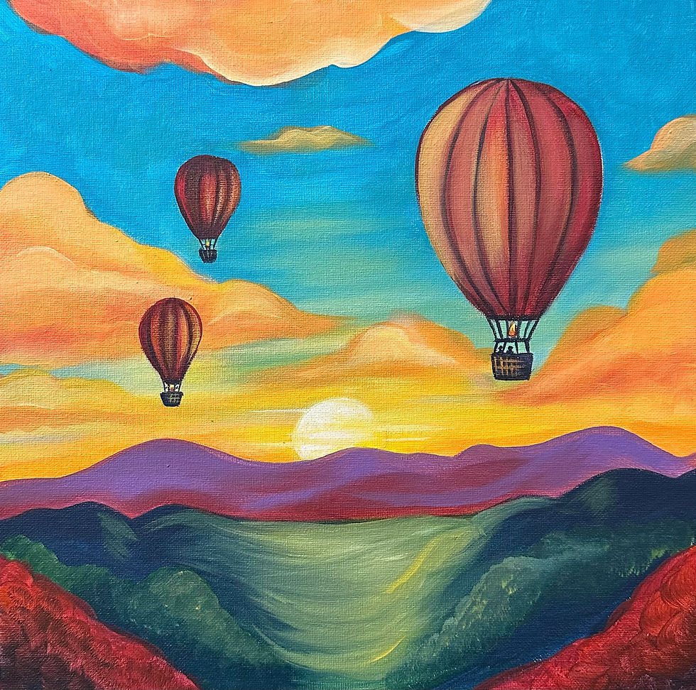 Hot Air Balloon - Guided Painting