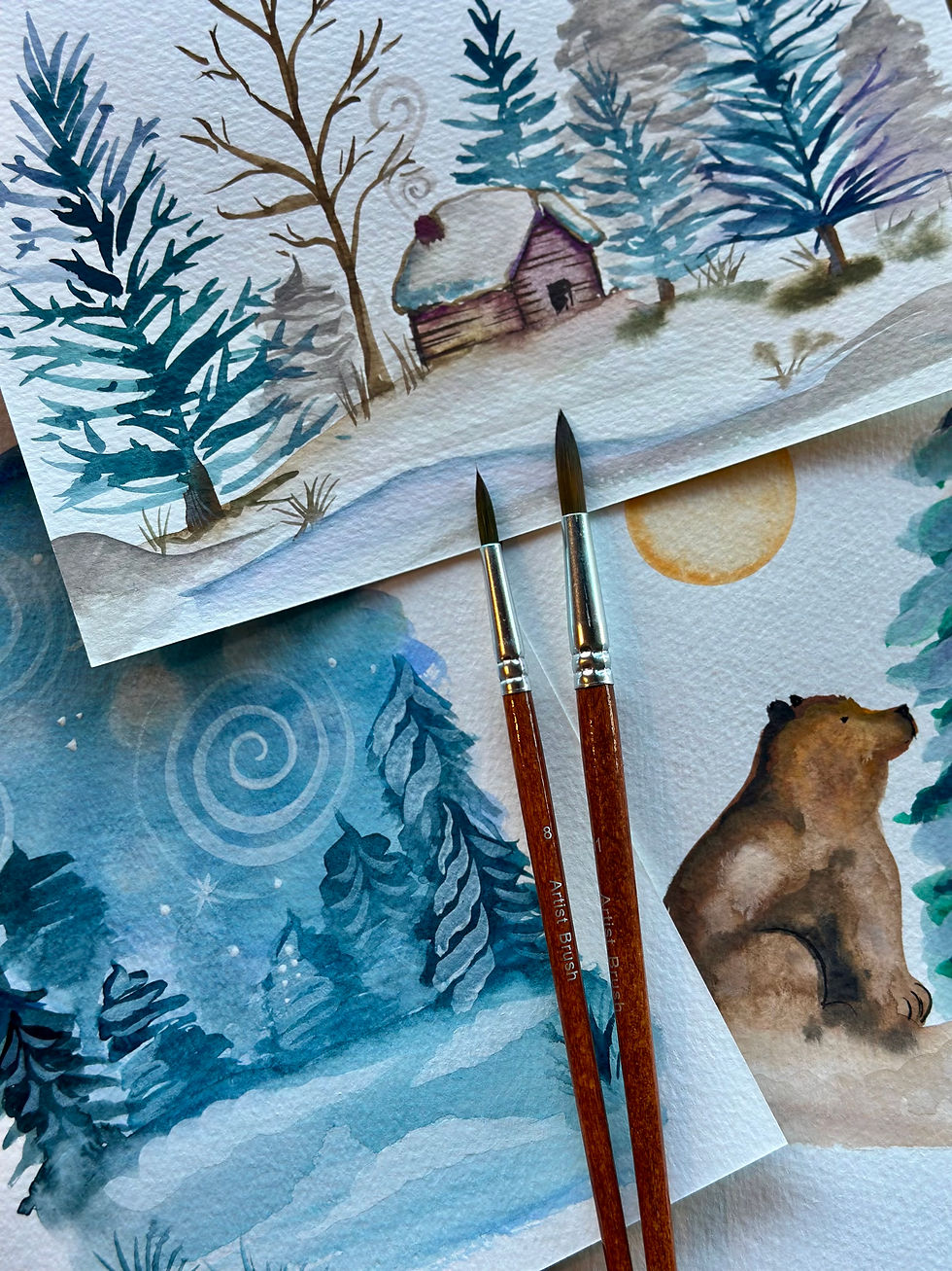 Watercolor Workshop-Winterscapes