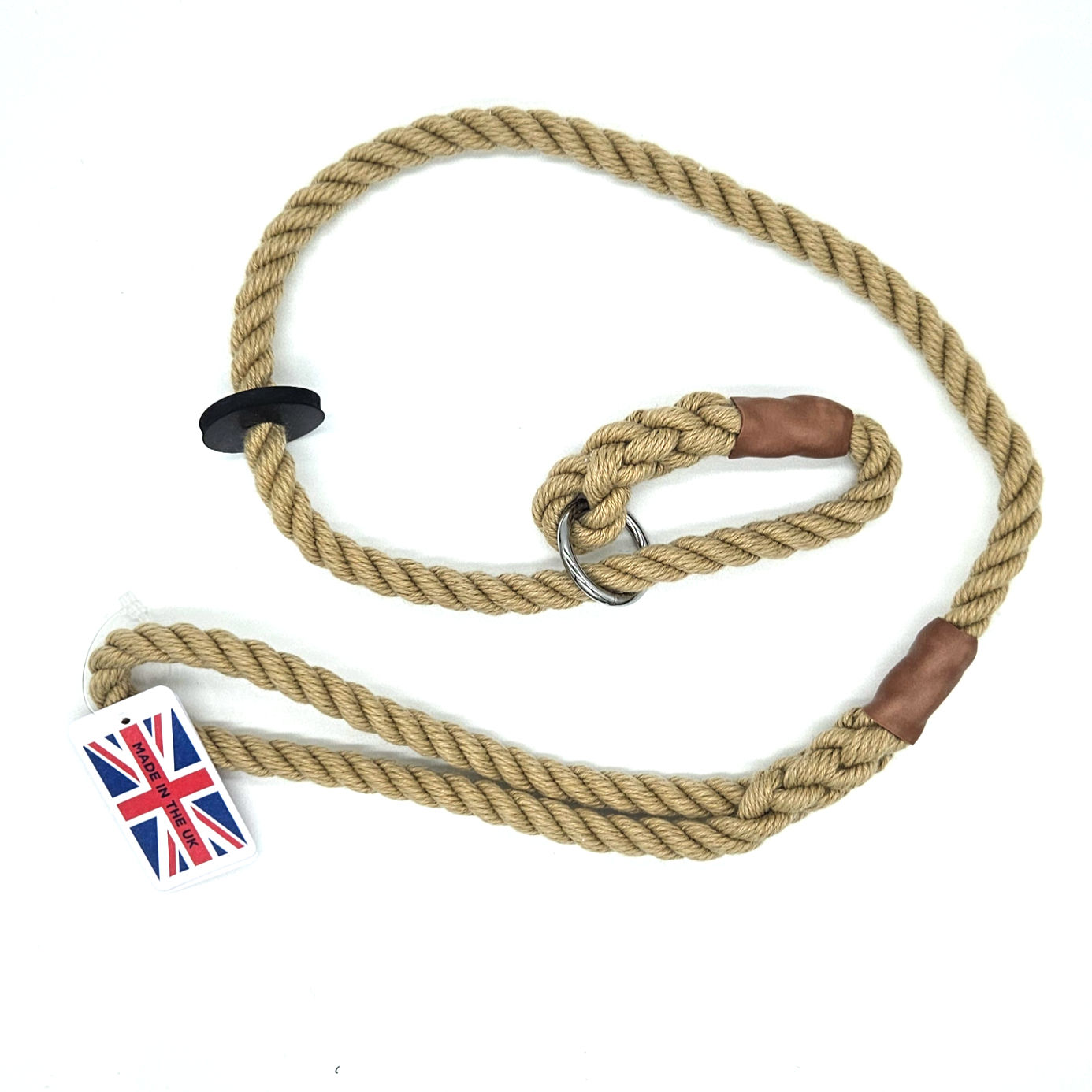 KJK Short Rope Slip Lead with Rubber Stop (90cm)
