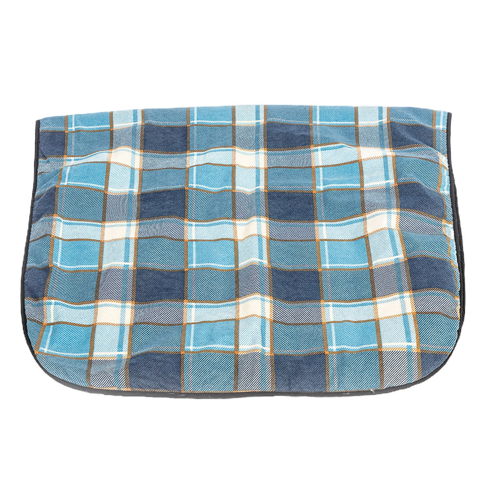 Thumbnail: Image shows the FatFace Fleece Check Blanket against a white background.