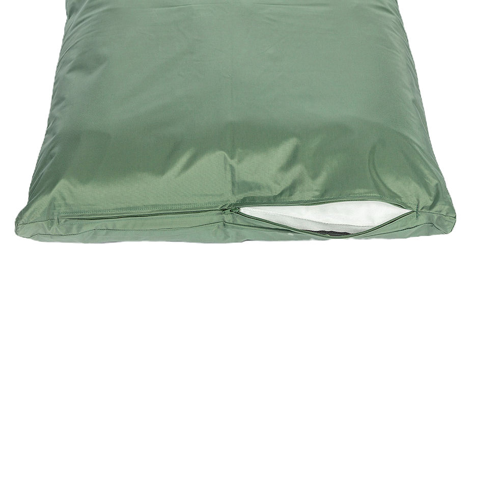 Thumbnail: Image shows the side of the duvet with the zip half undone.