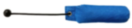 A blue Flinger Mid Sized Marking Dummy against a white background.