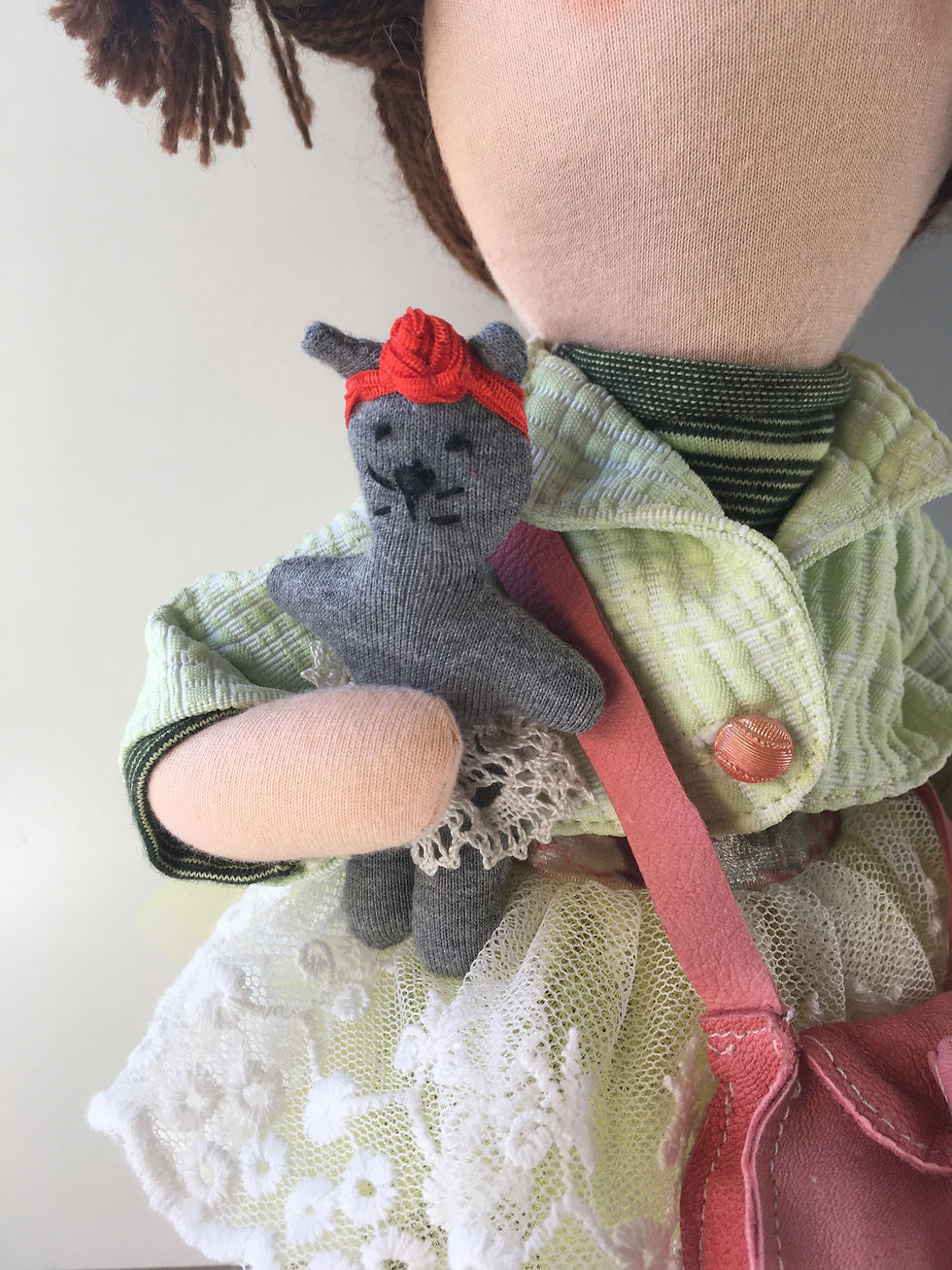 Miniatura: Bambola Vera -Bruchino con gatto